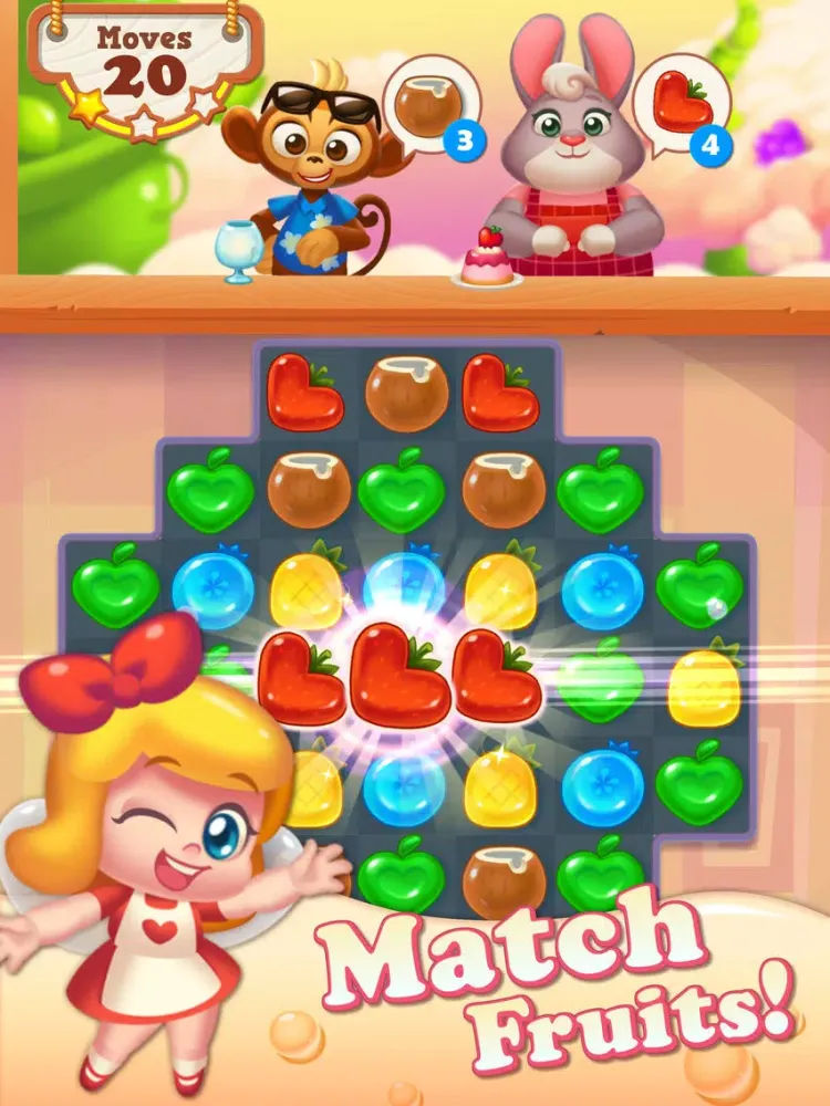 Tangkapan skrin Tasty Treats - A Match 3 Game iPad 