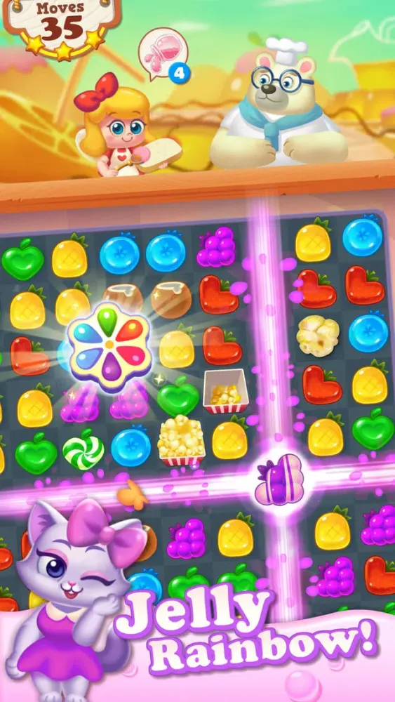 Tangkapan skrin Tasty Treats - A Match 3 Game