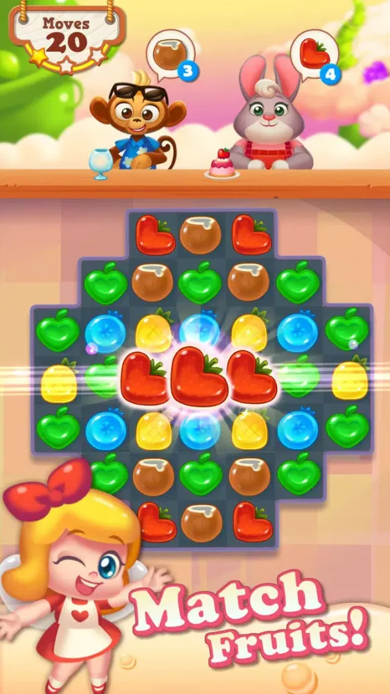Tangkapan skrin Tasty Treats - A Match 3 Game