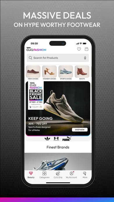 Tata CLiQ Fashion Shopping App スクリーンショット