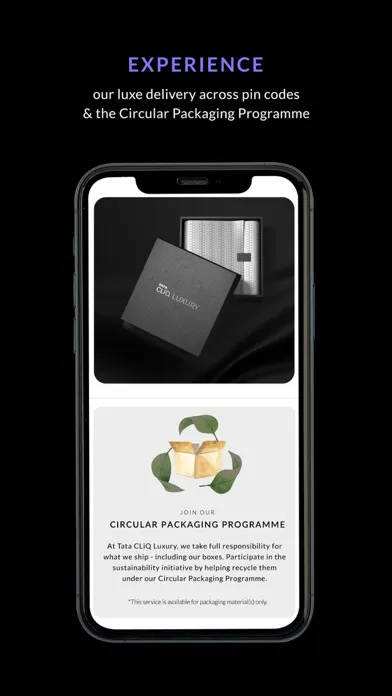 Zrzuty ekranu Tata CLiQ Luxury Shopping App