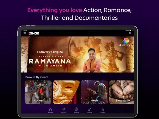Ảnh chụp màn hình của Tata Play Binge: 30+ OTTs in 1 iPad 