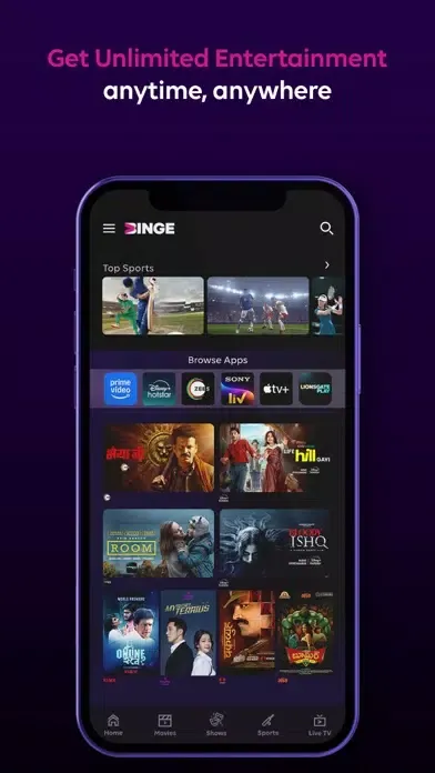 Ảnh chụp màn hình của Tata Play Binge: 30+ OTTs in 1