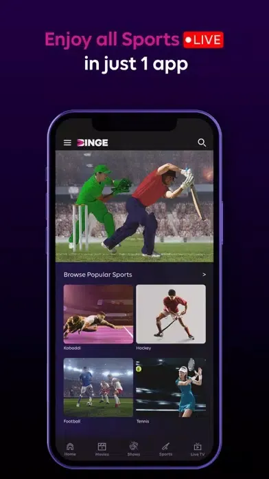 Ảnh chụp màn hình của Tata Play Binge: 30+ OTTs in 1