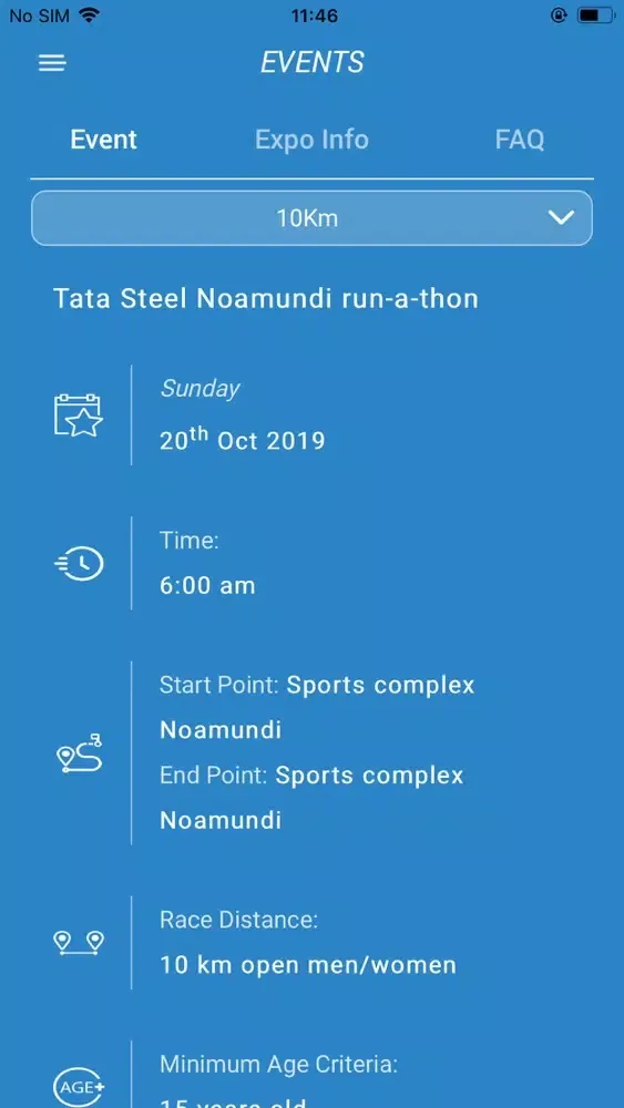 TATA Steel Runs スクリーンショット