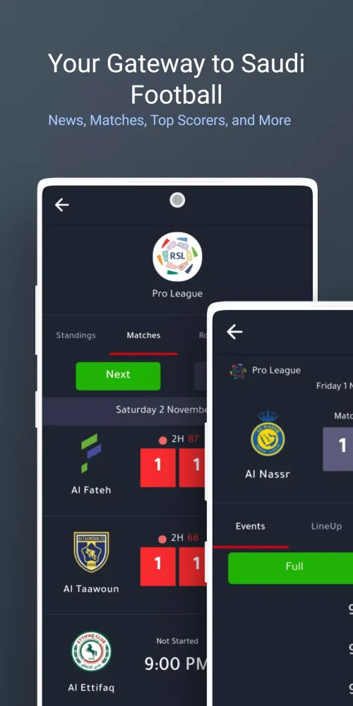Saudi League Screenshots