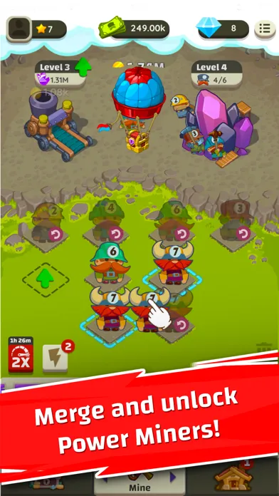 Zrzuty ekranu Merge Miners: Idle Tycoon
