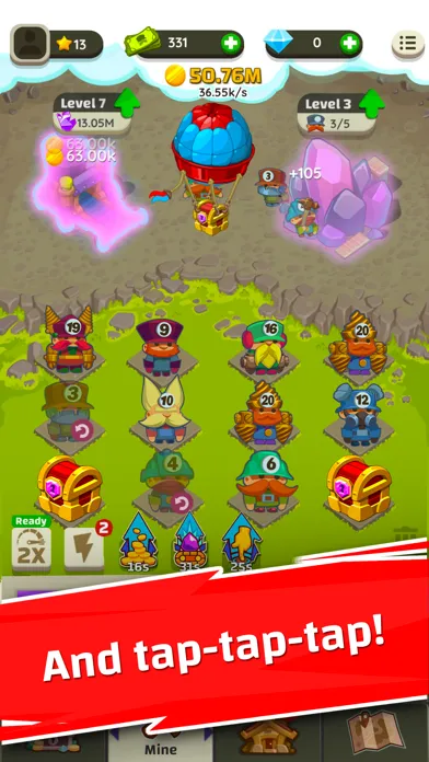 Zrzuty ekranu Merge Miners: Idle Tycoon