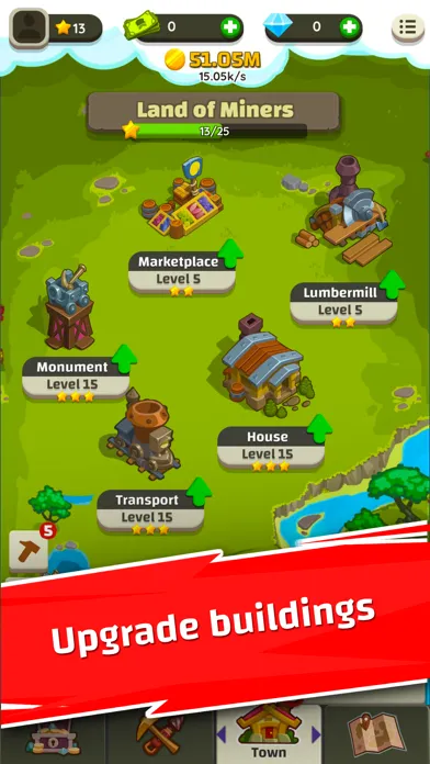 Zrzuty ekranu Merge Miners: Idle Tycoon