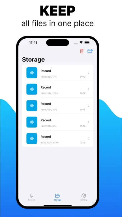 Voice Memos App Screenshots