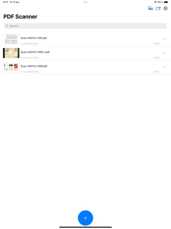 Scan Documents, Photos, Papers iPad  Screenshots