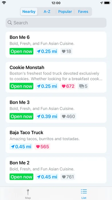 ภาพหน้าจอของ Street Food Boston