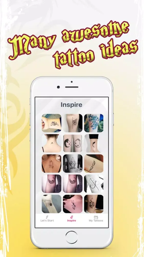 Capturas de tela do Tattoo Me! - Inspiring Designs