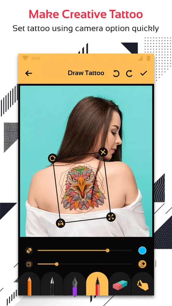 Capturas de tela do Tattoo Designer Photos