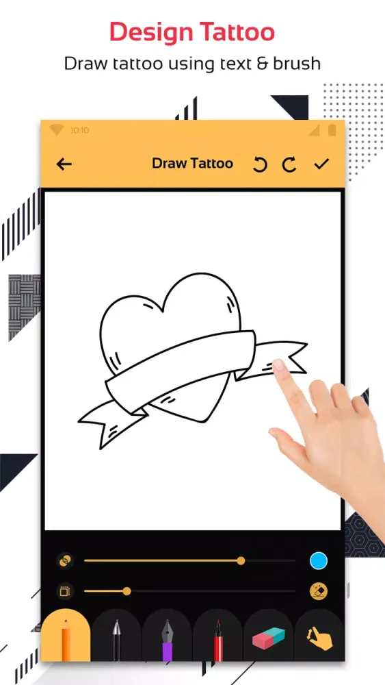 Capturas de tela do Tattoo Designer Photos