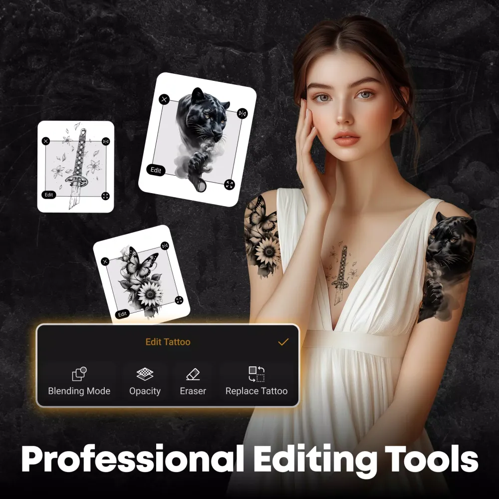 ภาพหน้าจอของ Tattoo Maker - Tattoo Design