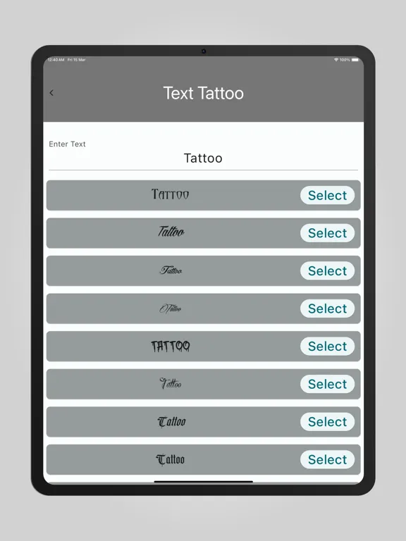 Tattoo Designs - Tattoo Maker iPad  Screenshots