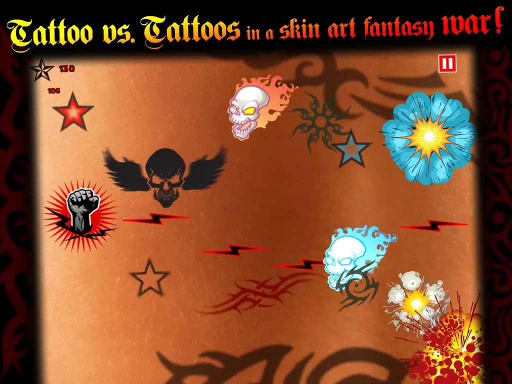 Tattoo Design Battle: Tatoos Tribal War Games - FREE iPad  سکرین شاٹس