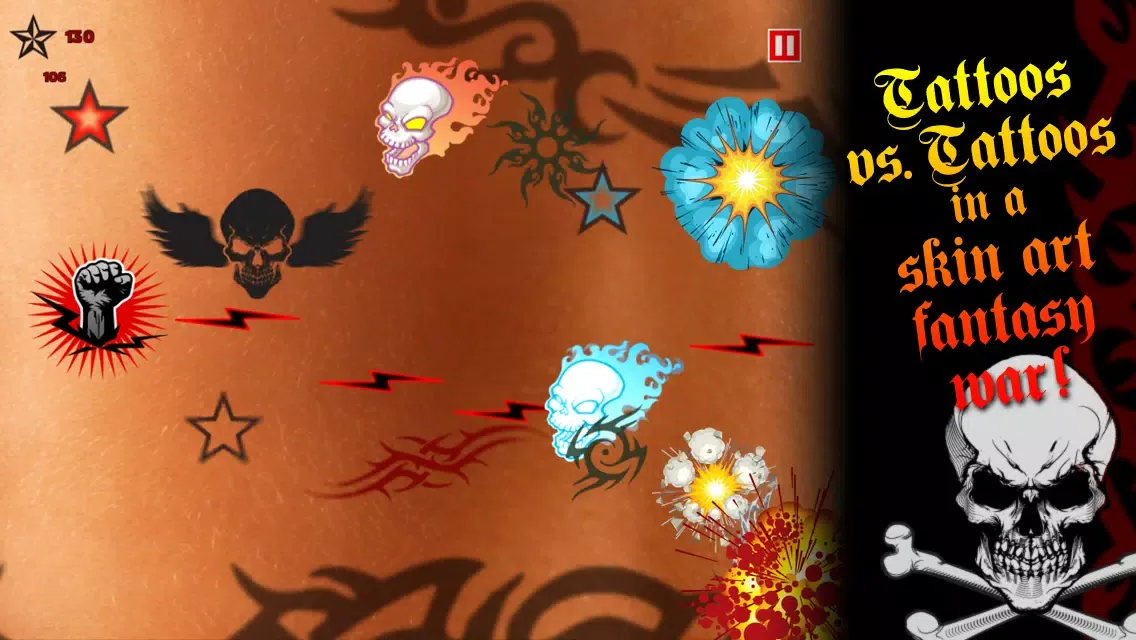 Tattoo Design Battle: Tatoos Tribal War Games - FREE سکرین شاٹس
