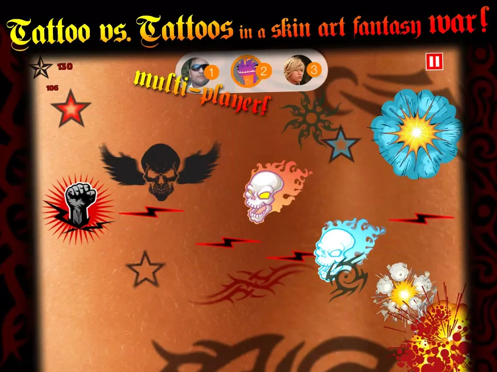 Zrzuty ekranu Tattoo Design Battle 2: Multiplayer Tatoos Tribal War Games - FREE iPad 