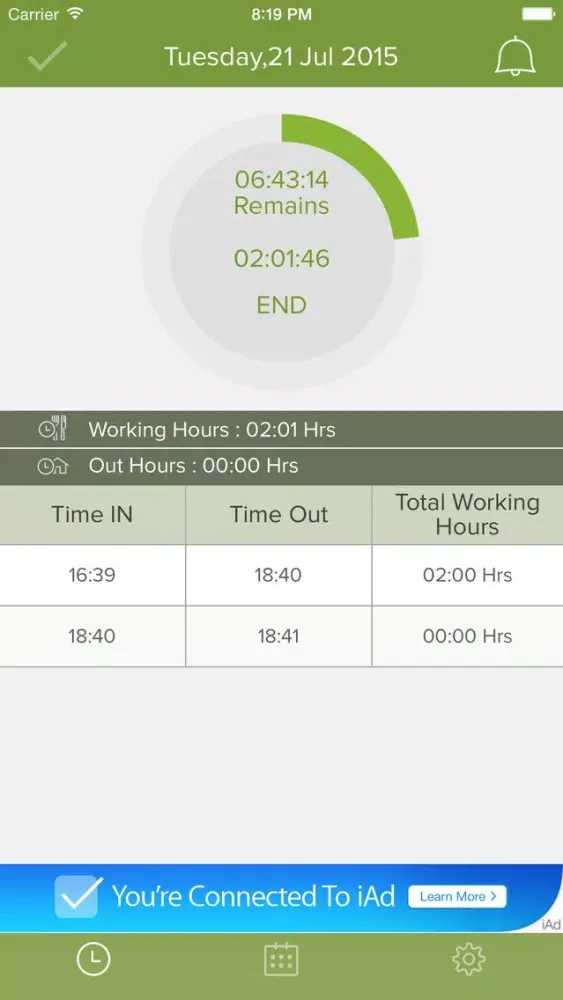 Capturas de pantalla de Office Time Manager