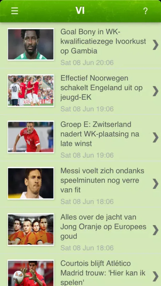Voetbal-Nieuws Screenshots
