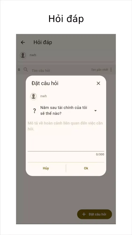 Tangkapan layar Lập Lá Số Tử Vi