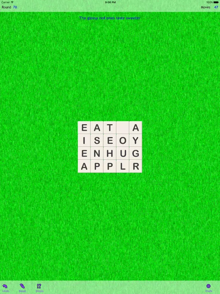 Capturas de tela do Word Wad iPad 