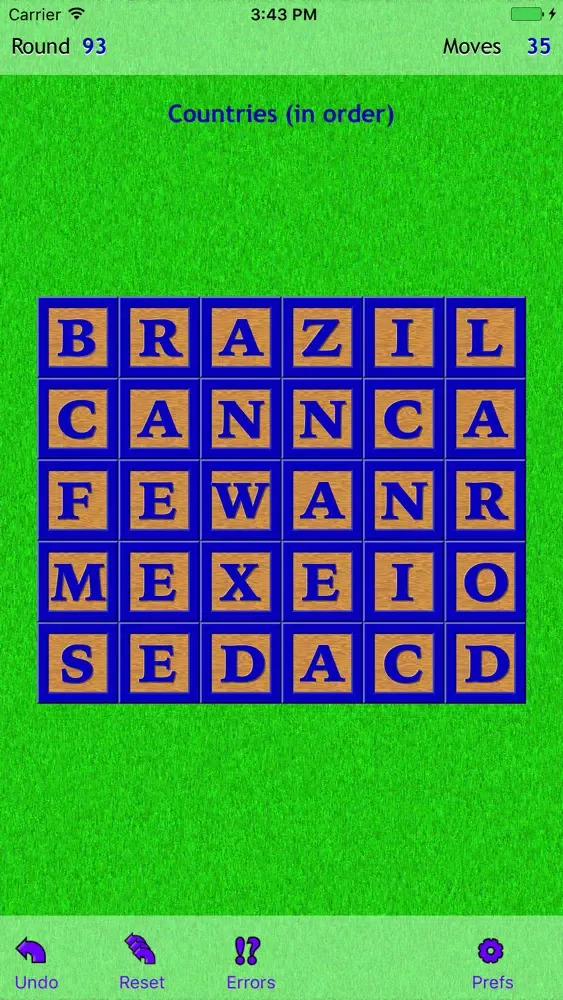 Capturas de tela do Word Wad