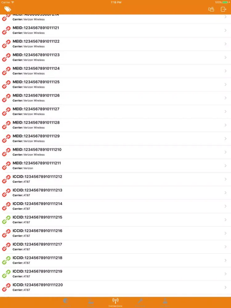 Tangkapan skrin IoT Manager for Telit IoT Portal iPad 