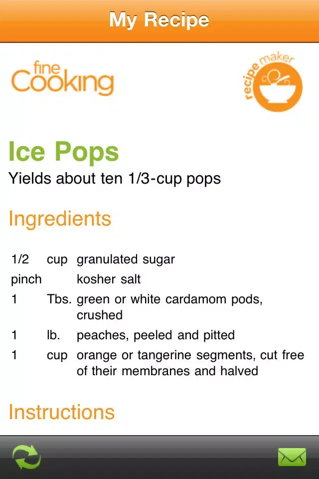 Ice Pops Recipe Maker from Fine Cooking Screenshots