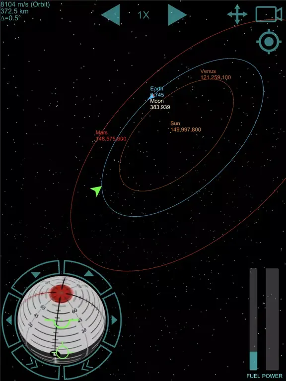 Capturas de tela do Space Rocket Flight iPad 