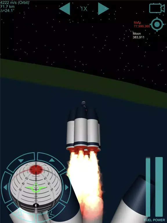 Capturas de tela do Space Rocket Flight iPad 