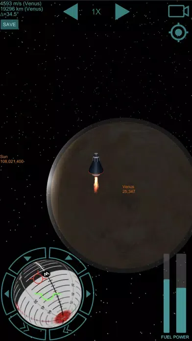 Capturas de tela do Space Rocket Flight