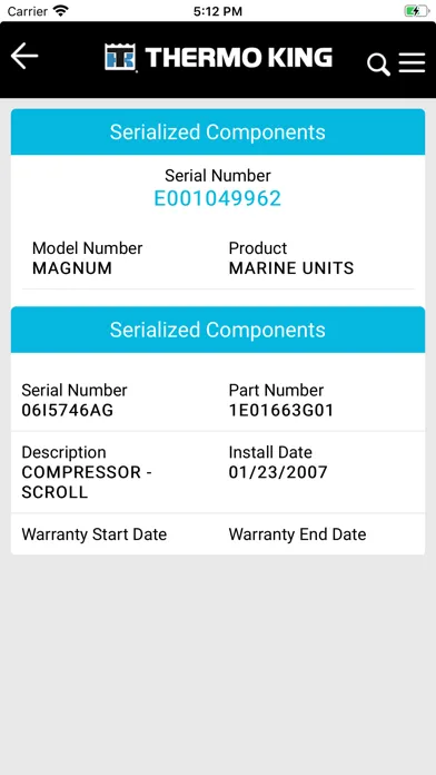 Trane Technologies WMS应用截图