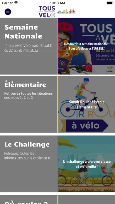 Скриншоты Tous à Vélo avec l'UGSEL