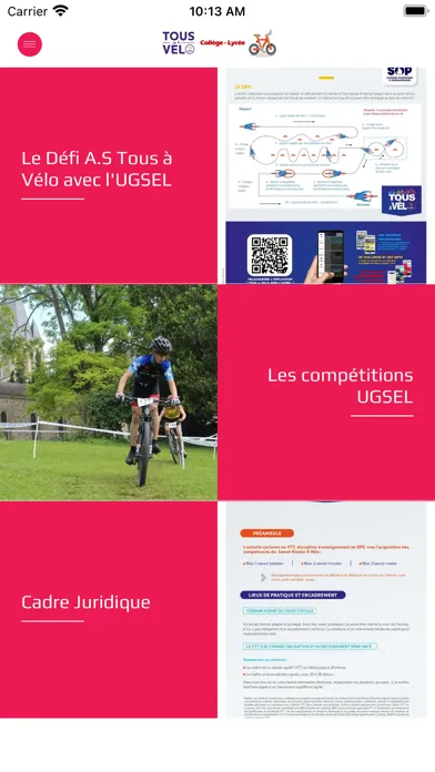 Скриншоты Tous à Vélo avec l'UGSEL