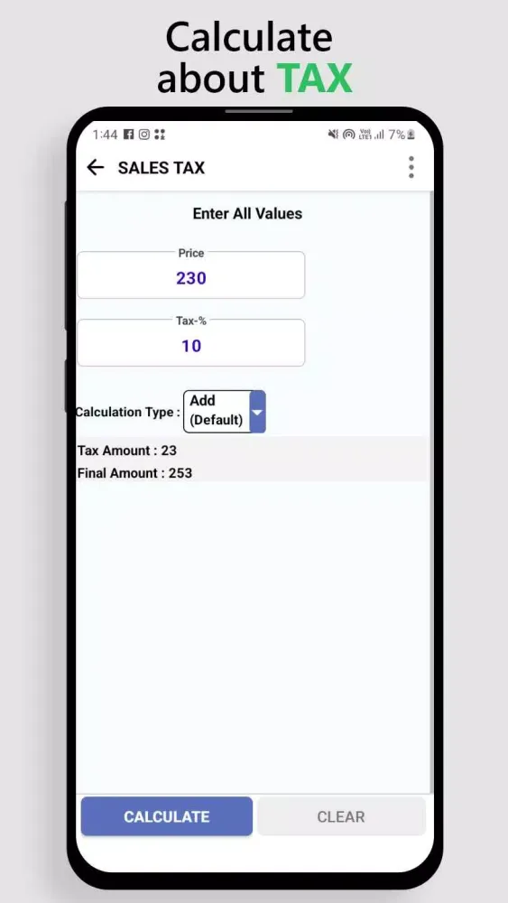 Capturas de pantalla de Tax Calculator