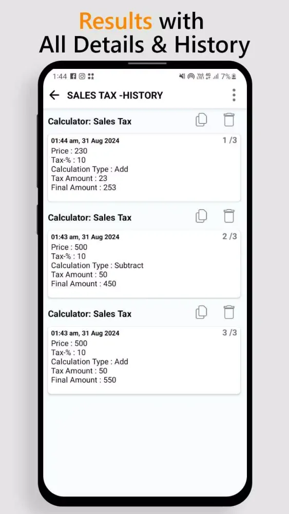 Capturas de pantalla de Tax Calculator