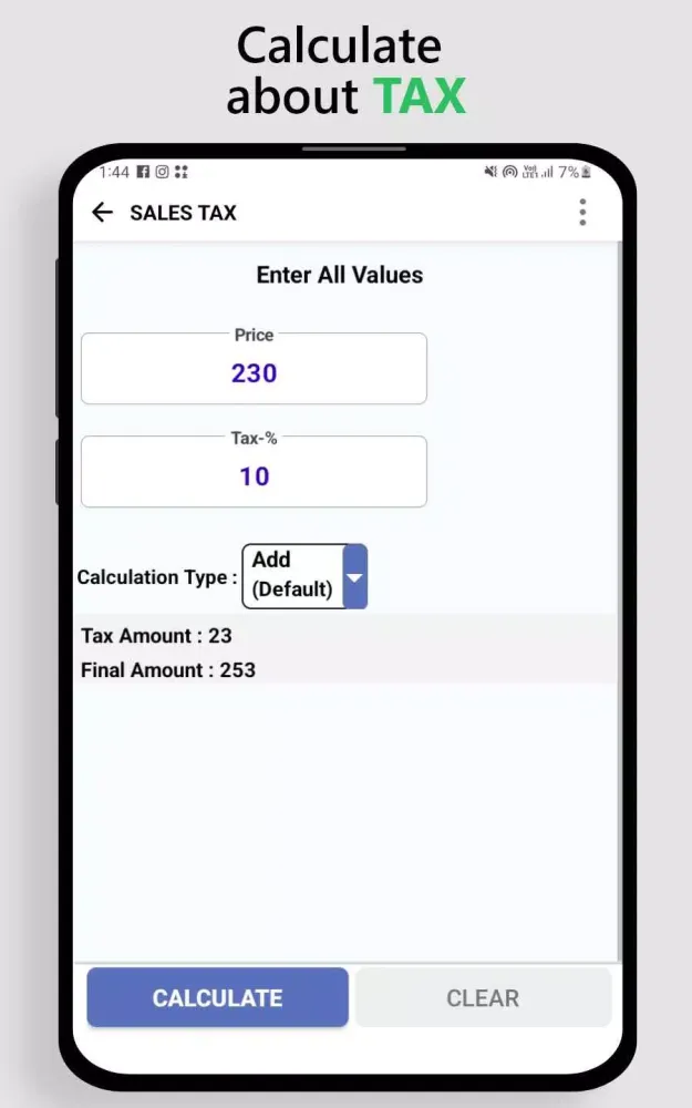 Capturas de pantalla de Tax Calculator
