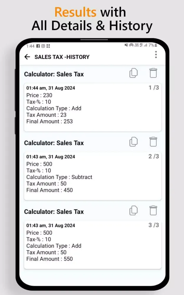 Capturas de pantalla de Tax Calculator