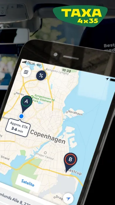 Tangkapan skrin TAXA 4x35 (Taxi booking)