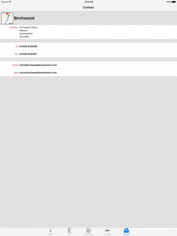 Birchwood Investment iPad  Screenshots