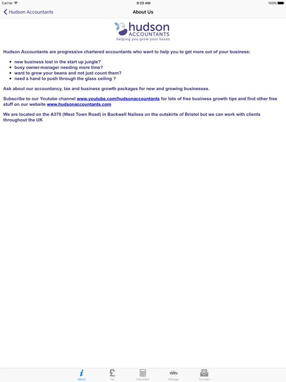 Скриншоты Hudson Accountants iPad 