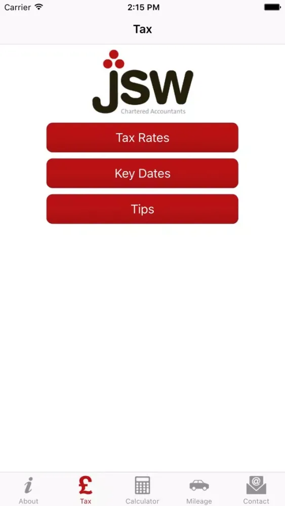 Ảnh chụp màn hình của JSW & Co Chartered Accountants