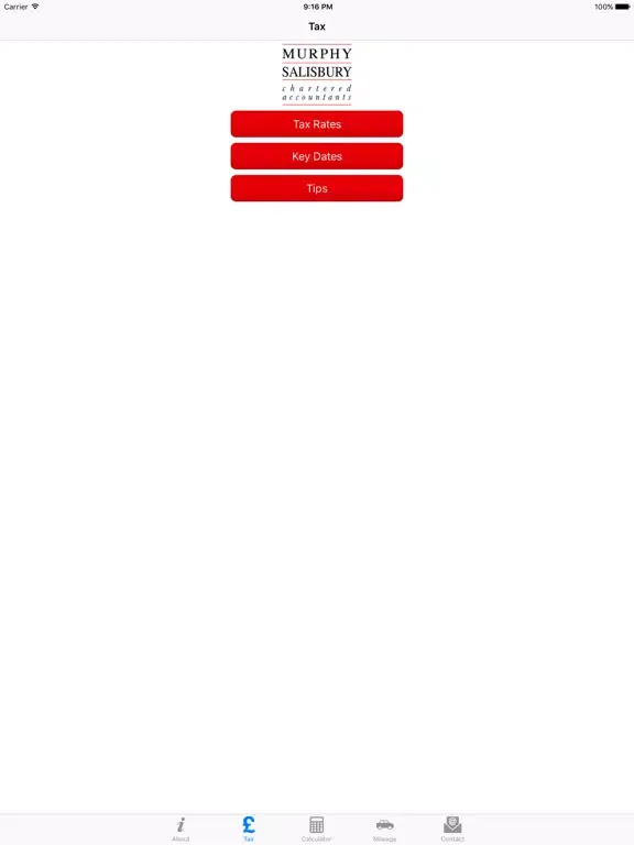 Murphy Salisbury iPad  Screenshots