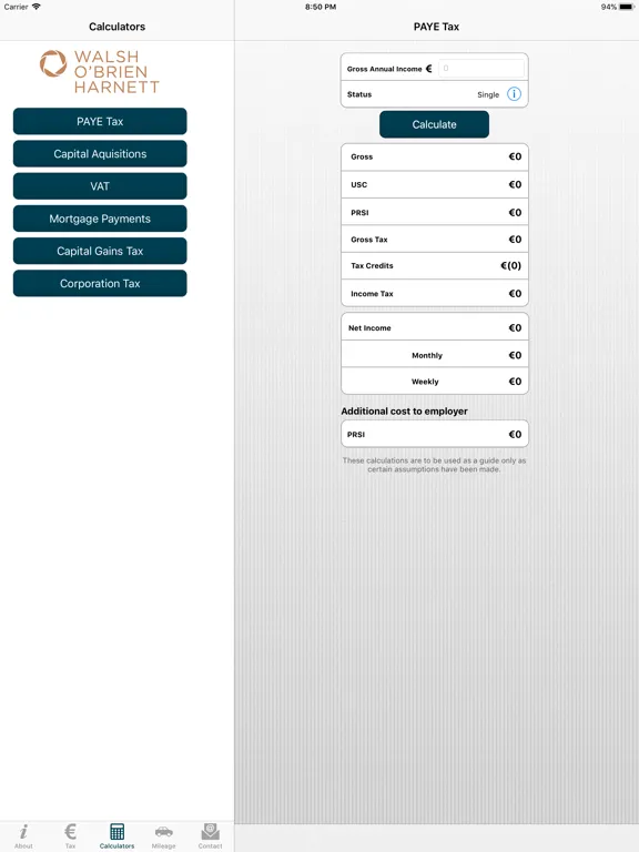 Screenshot di Walsh O’Brien Harnett iPad 