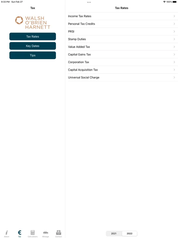 Screenshot di Walsh O’Brien Harnett iPad 