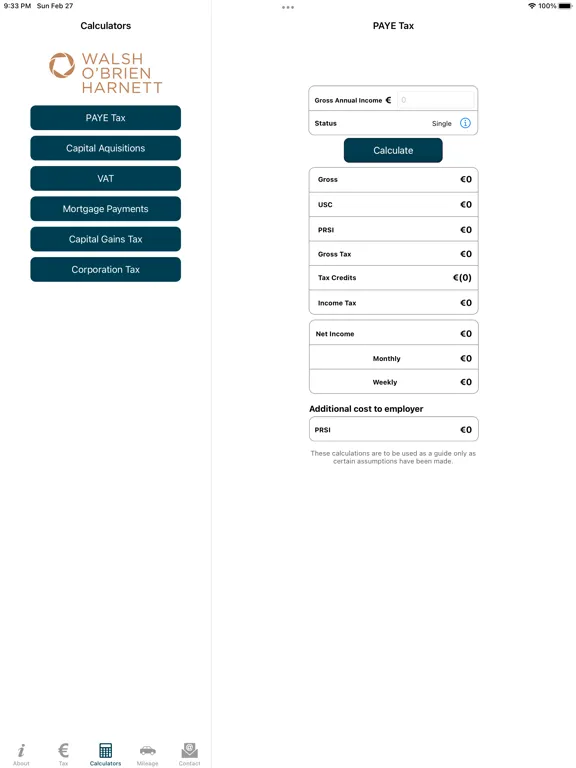 Screenshot di Walsh O’Brien Harnett iPad 