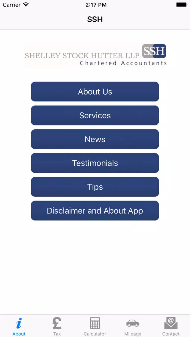 Ảnh chụp màn hình của SSH LLP